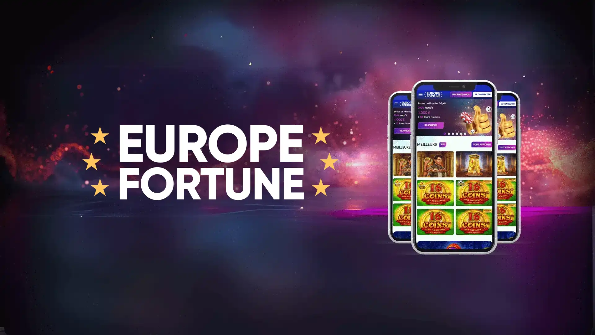 Capture d'écran de l'app EuropeFortune Casino